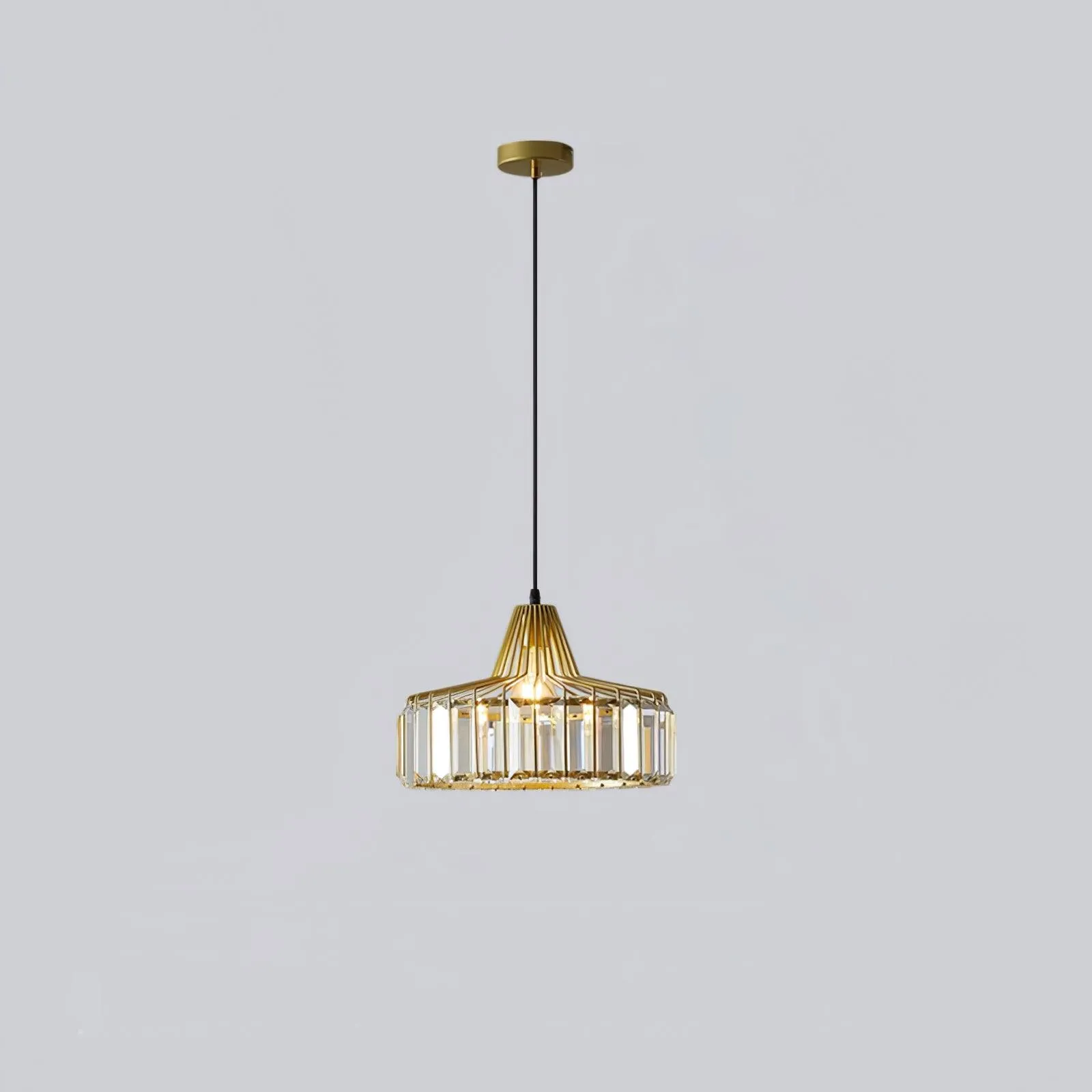 Crystal Drum Pendant Lamp