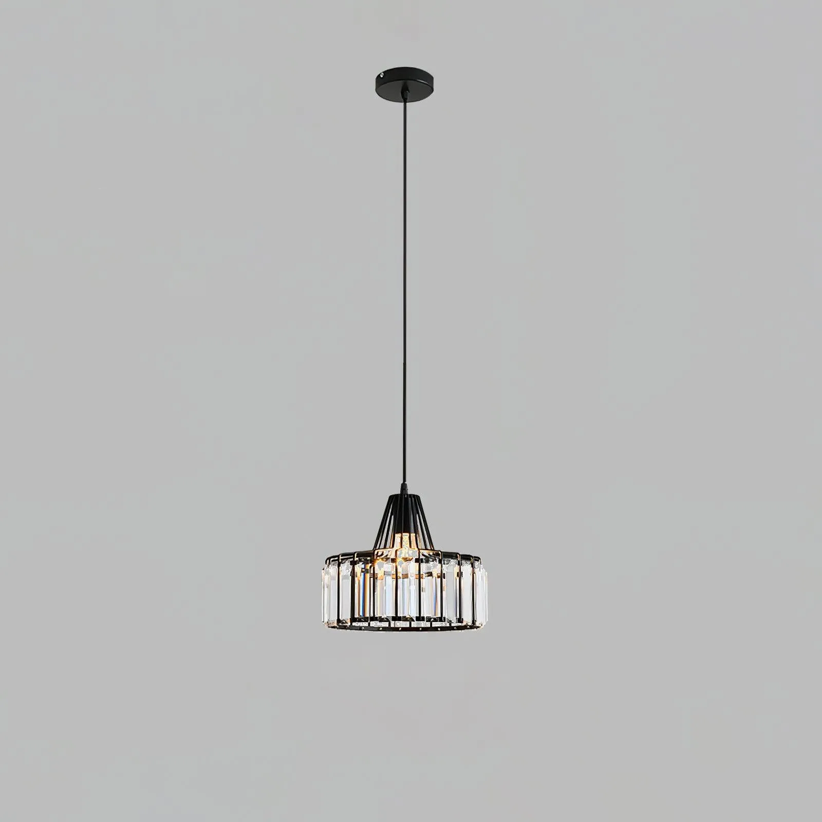 Crystal Drum Pendant Lamp