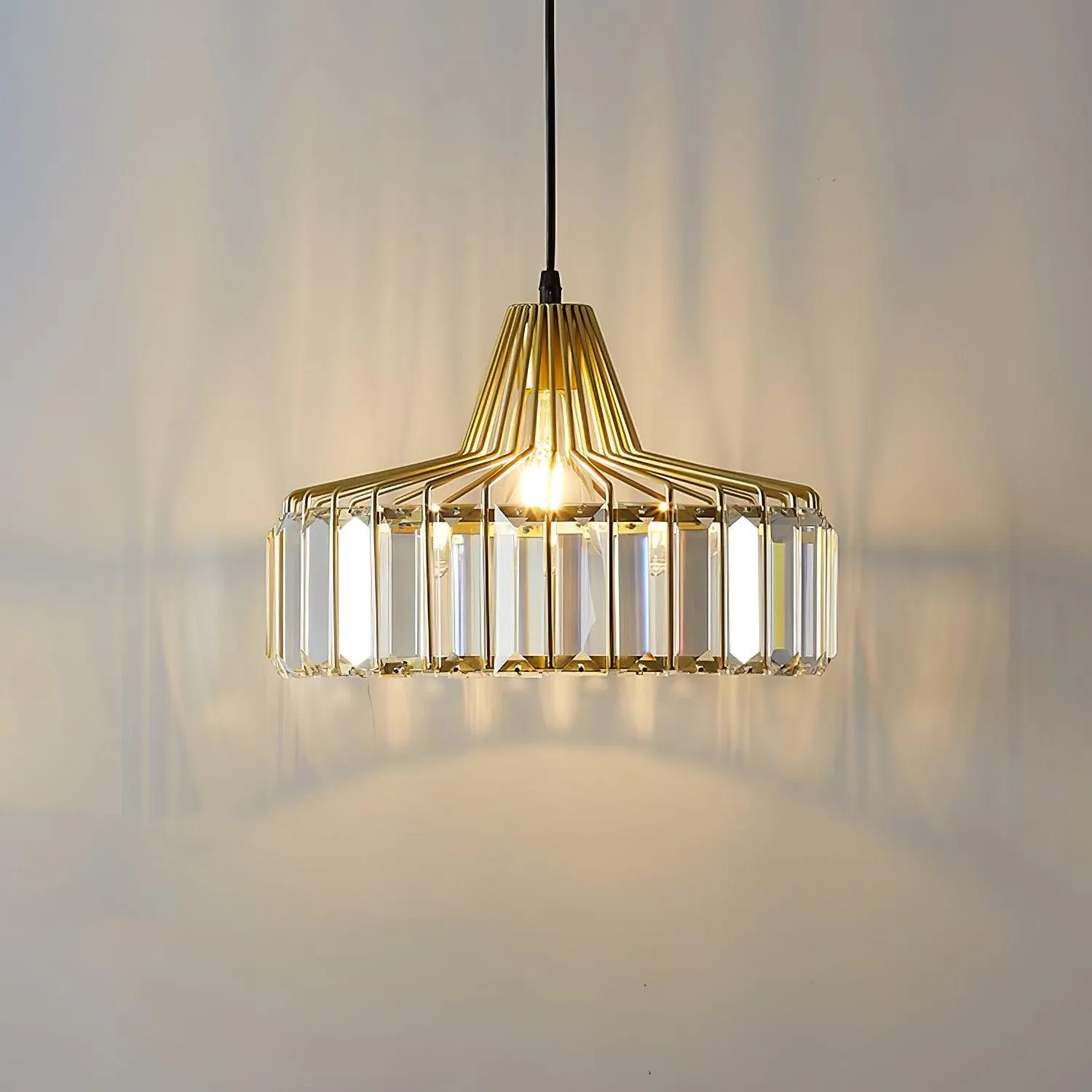 Crystal Drum Pendant Lamp