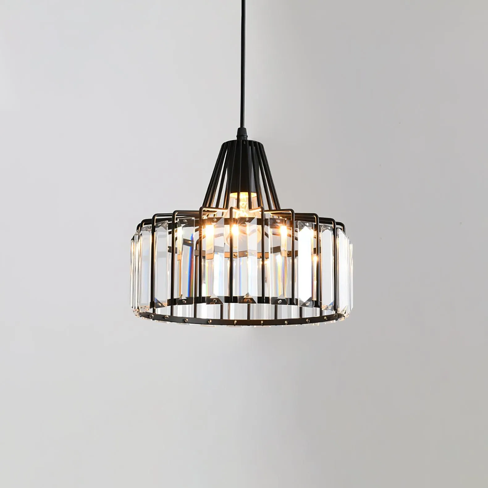 Crystal Drum Pendant Lamp