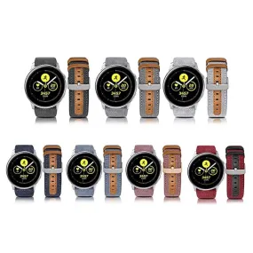 Denim & Leather Watch Straps Compatible with the Fossil 18mm Range