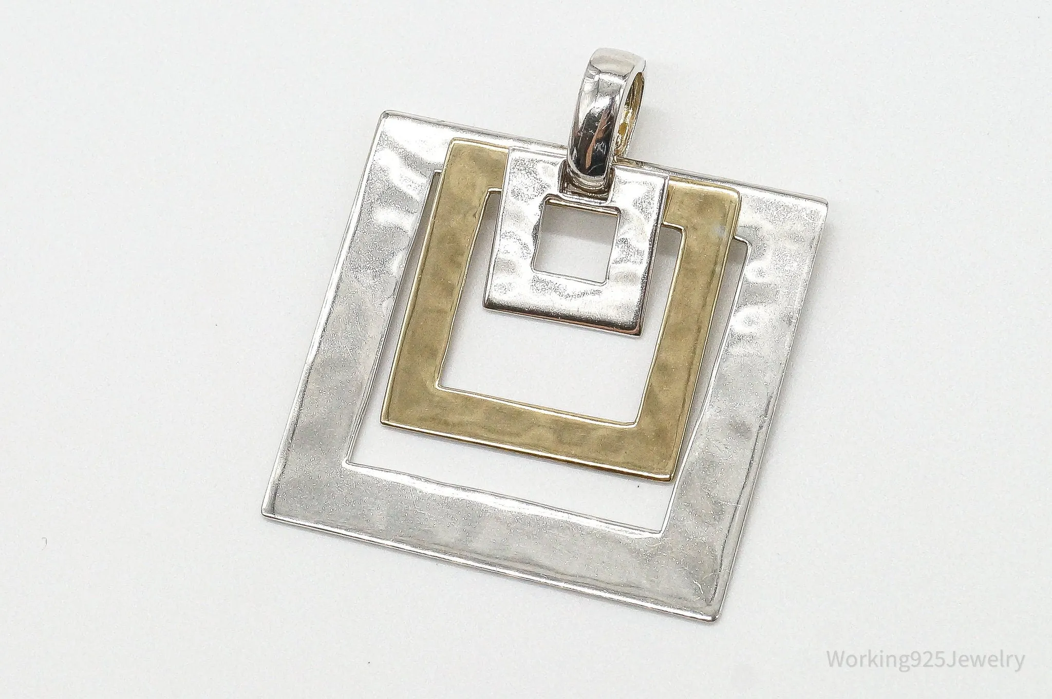 Designer RLM Studio Robert Lee Morris Brass Sterling Silver Pendant