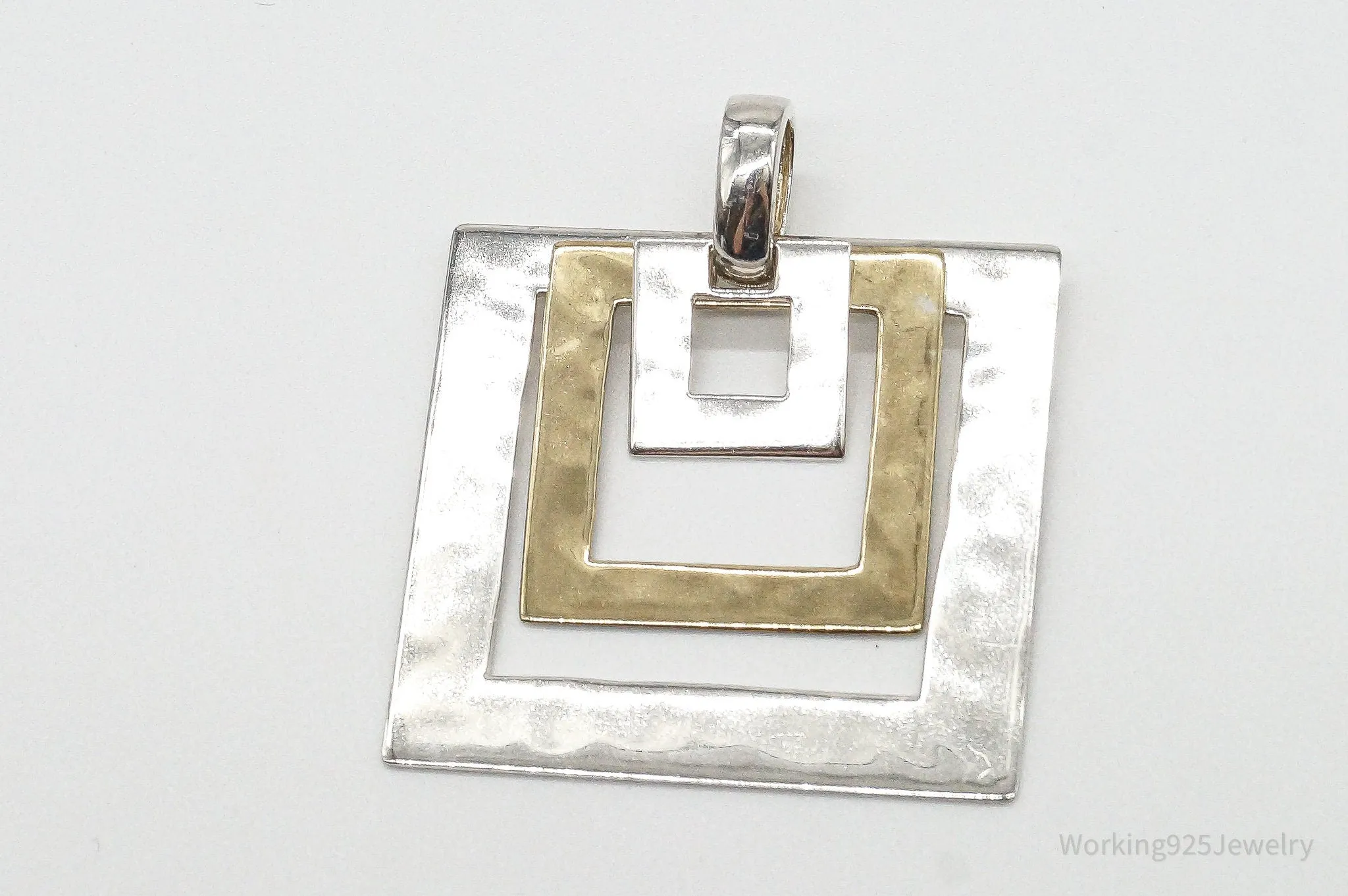 Designer RLM Studio Robert Lee Morris Brass Sterling Silver Pendant