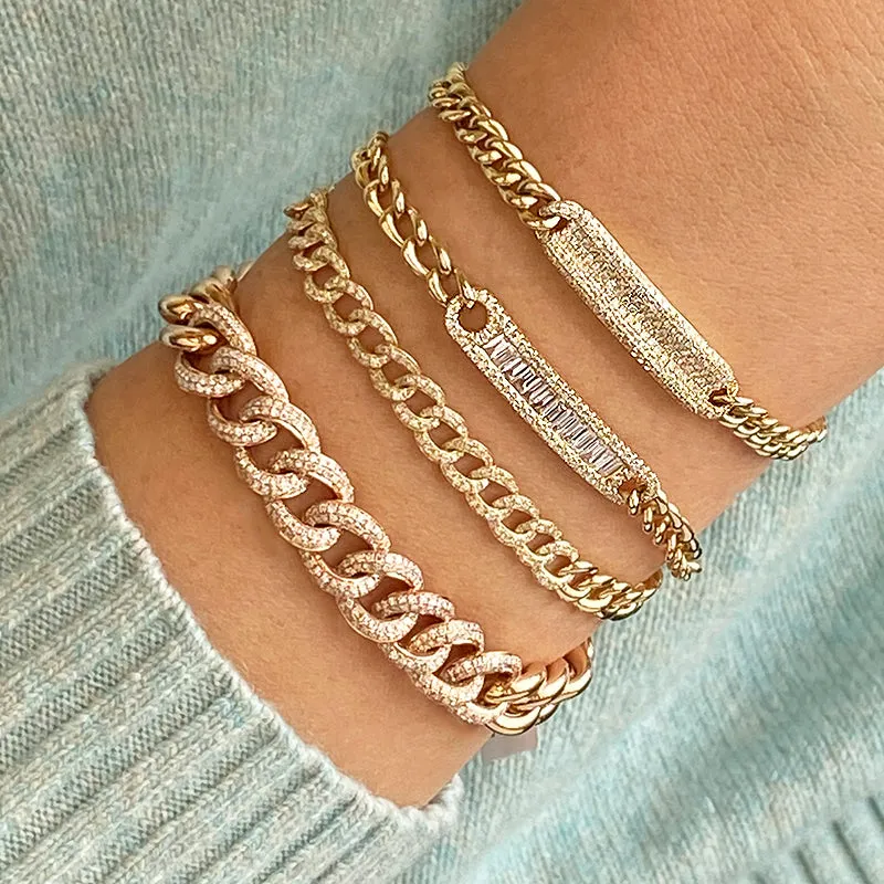 Diamond Cuban Curb Bracelet