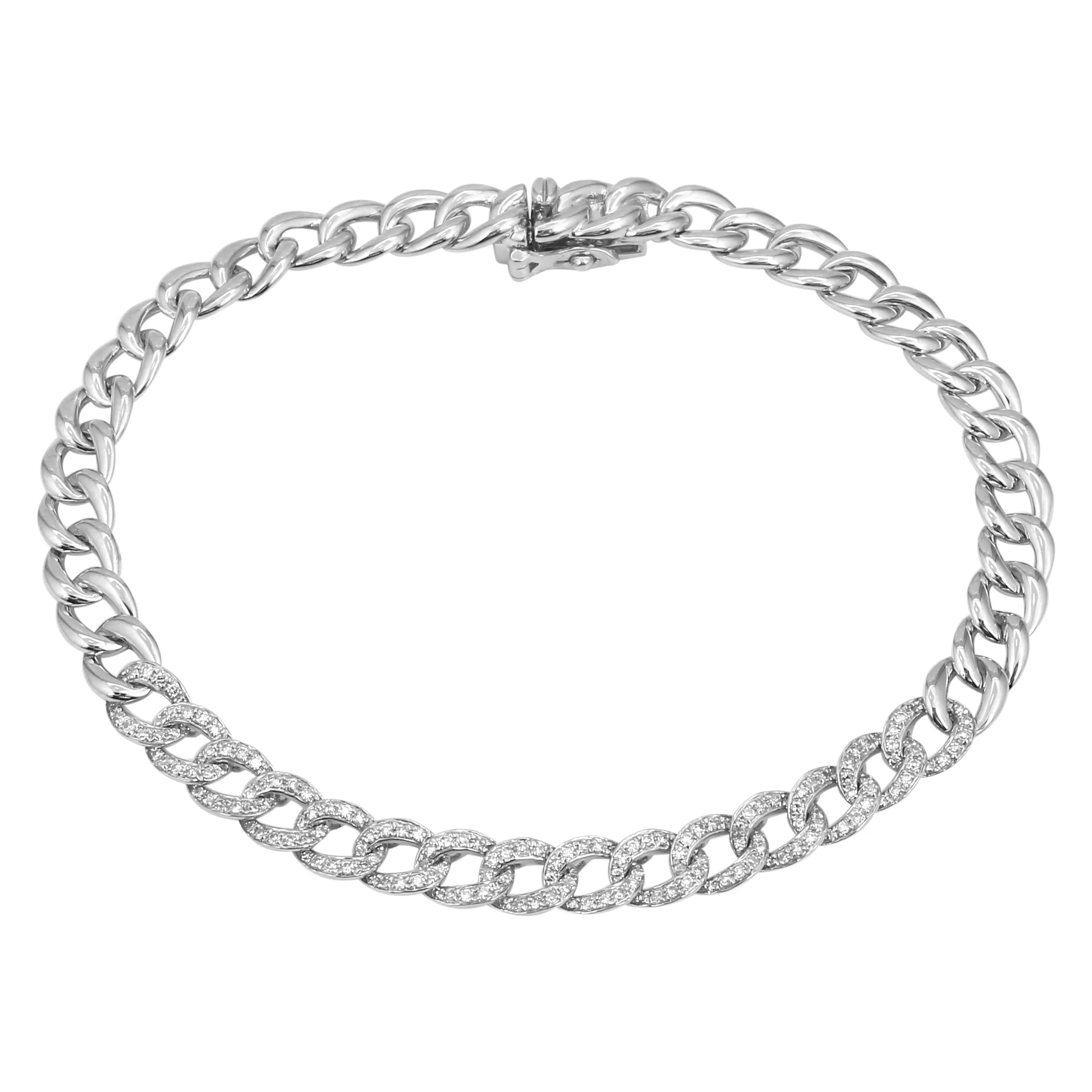 Diamond Cuban Curb Bracelet