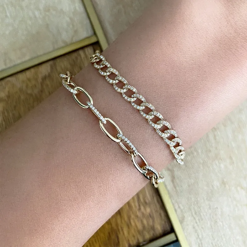 Diamond Cuban Curb Bracelet