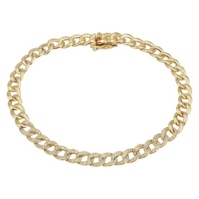 Diamond Cuban Curb Bracelet