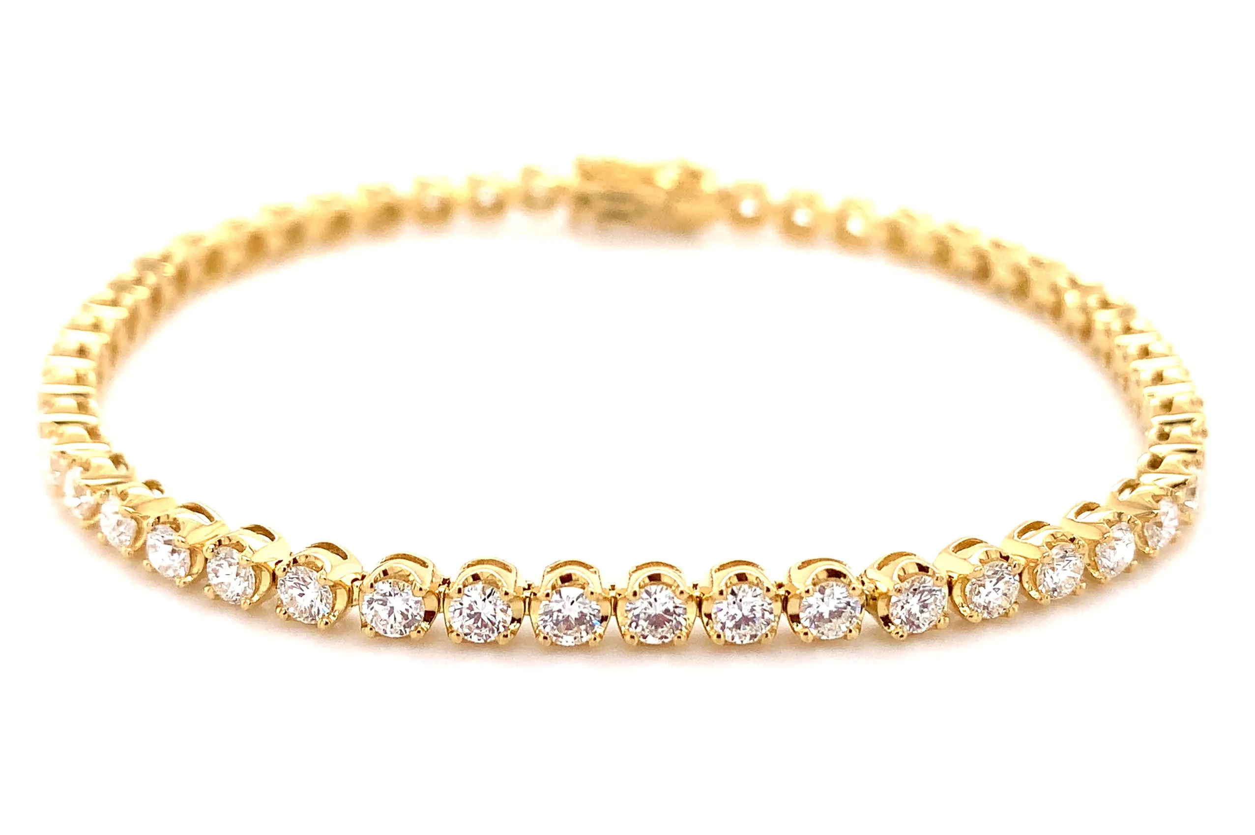 Diamond Riviera Line Tennis Bracelet 3.31CT T.W.