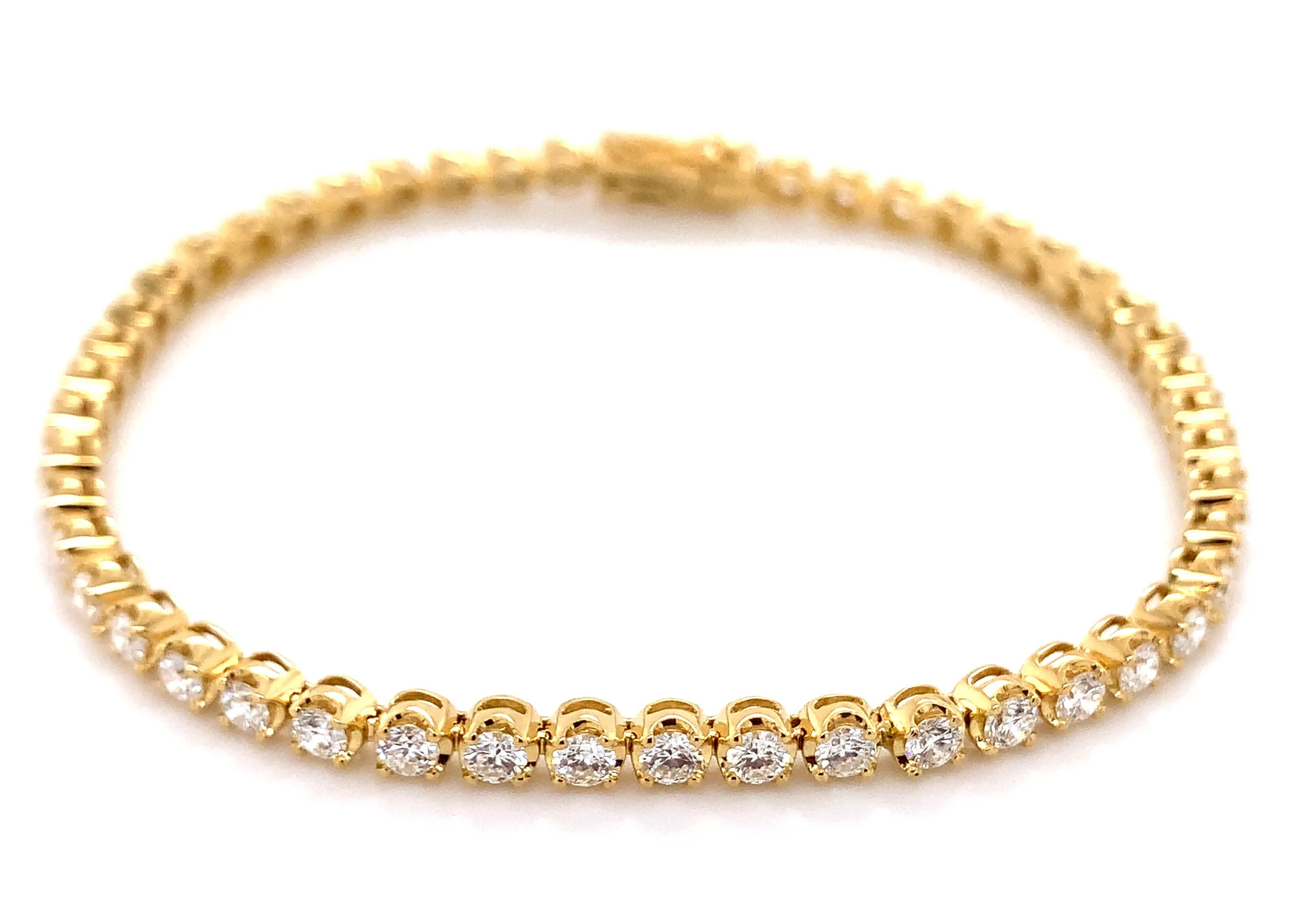 Diamond Riviera Line Tennis Bracelet 3.31CT T.W.