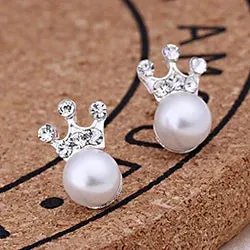 Earrings For Women Pearl Cute Fashion Girls Animal Jewelry Trend Rabbit Flower Heart Fruit Cherry Butterfly