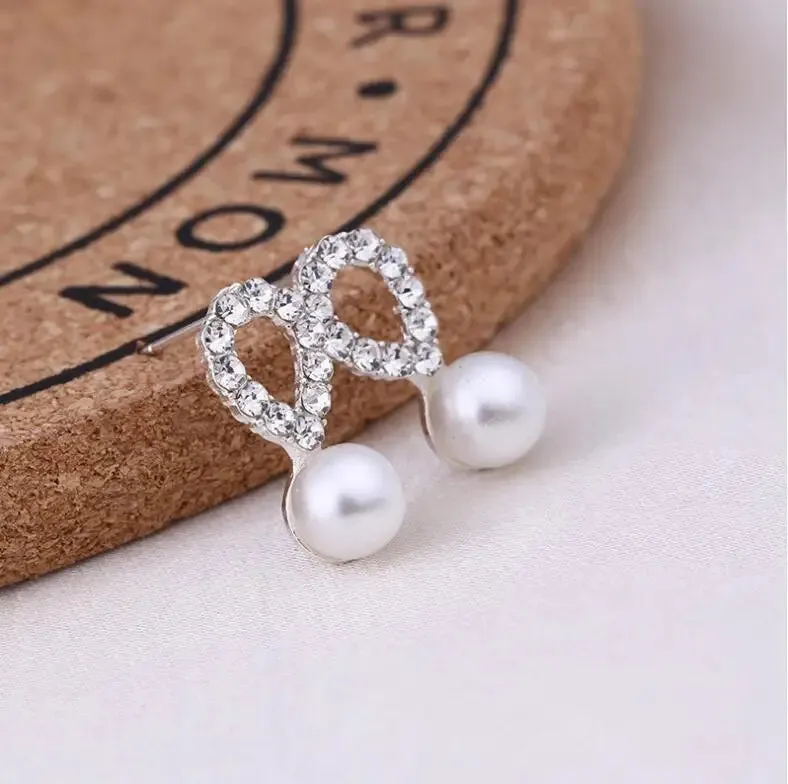 Earrings For Women Pearl Cute Fashion Girls Animal Jewelry Trend Rabbit Flower Heart Fruit Cherry Butterfly