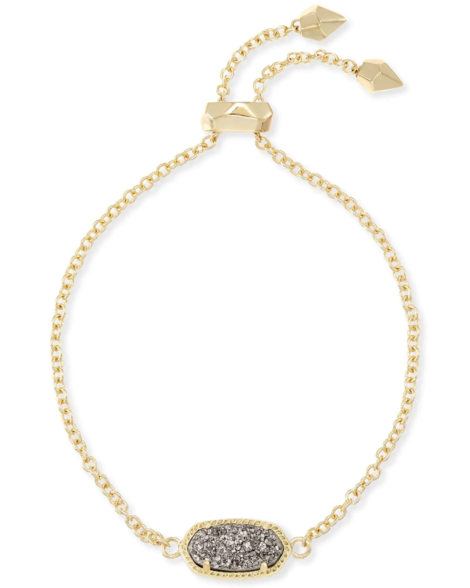 Elaina Bracelet Gold - Platinum Drusy