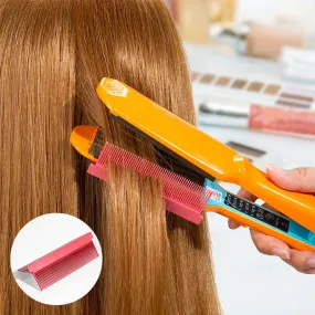 Electric straightening comb accessory for rails