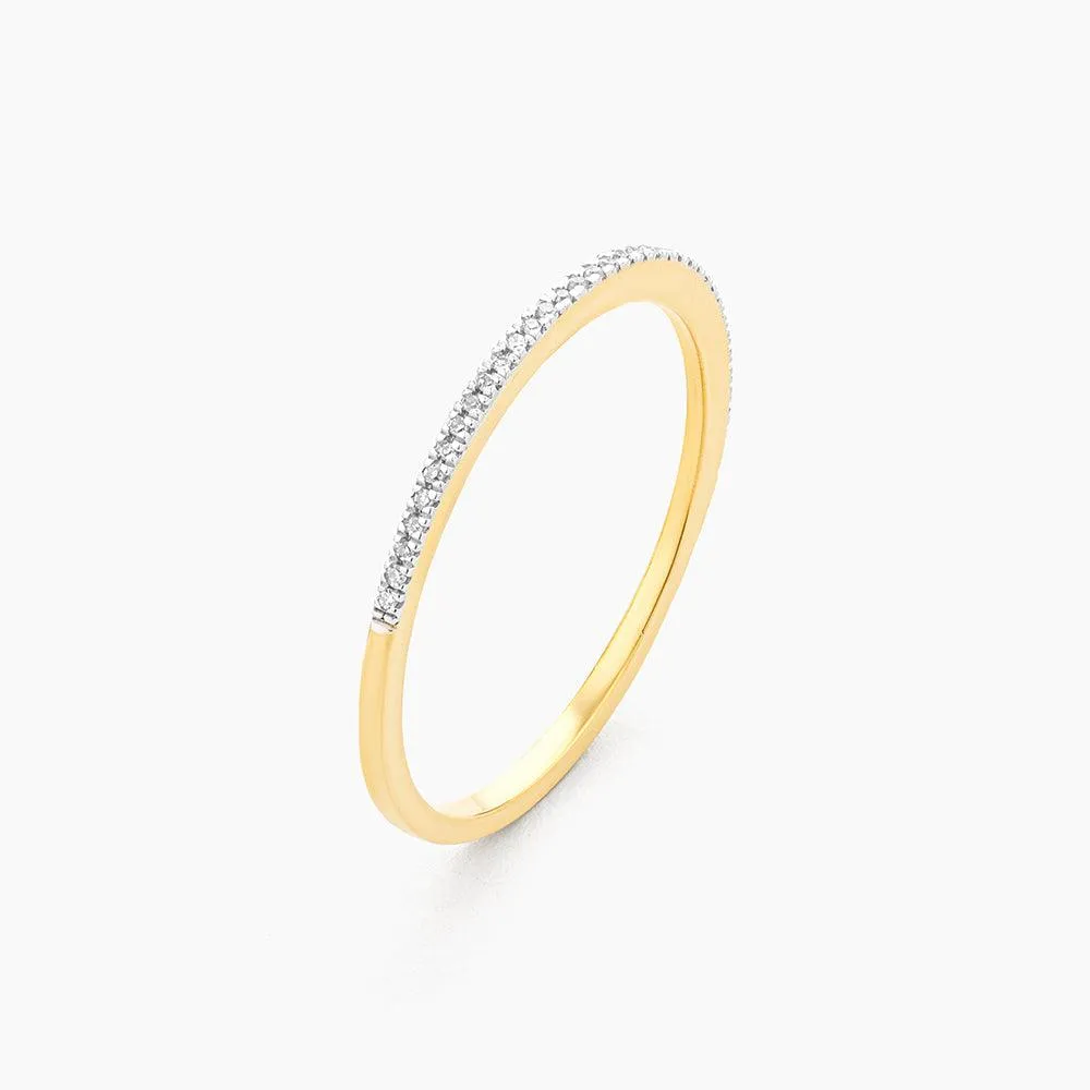 Ella Stein Oval Triple Stackable Ring Set in Gold - Size 6