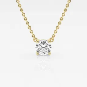 Ethereal 1ct Round Necklace