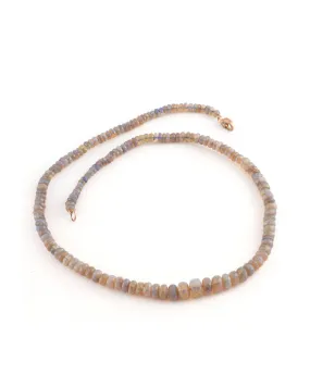 Faceted Opal Bead Necklace