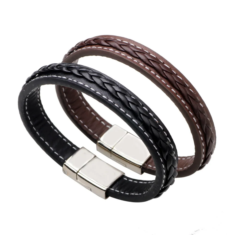 Fashion Classic Punk Tide Men's Titanium Steel Bracelet Jewelry