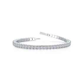 Flexible Tennis Bracelet in Sterling Silver