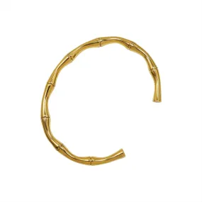 French Open Bracelet with 18k Gold Plating and Titanium Steel - Everyday Genie Collection