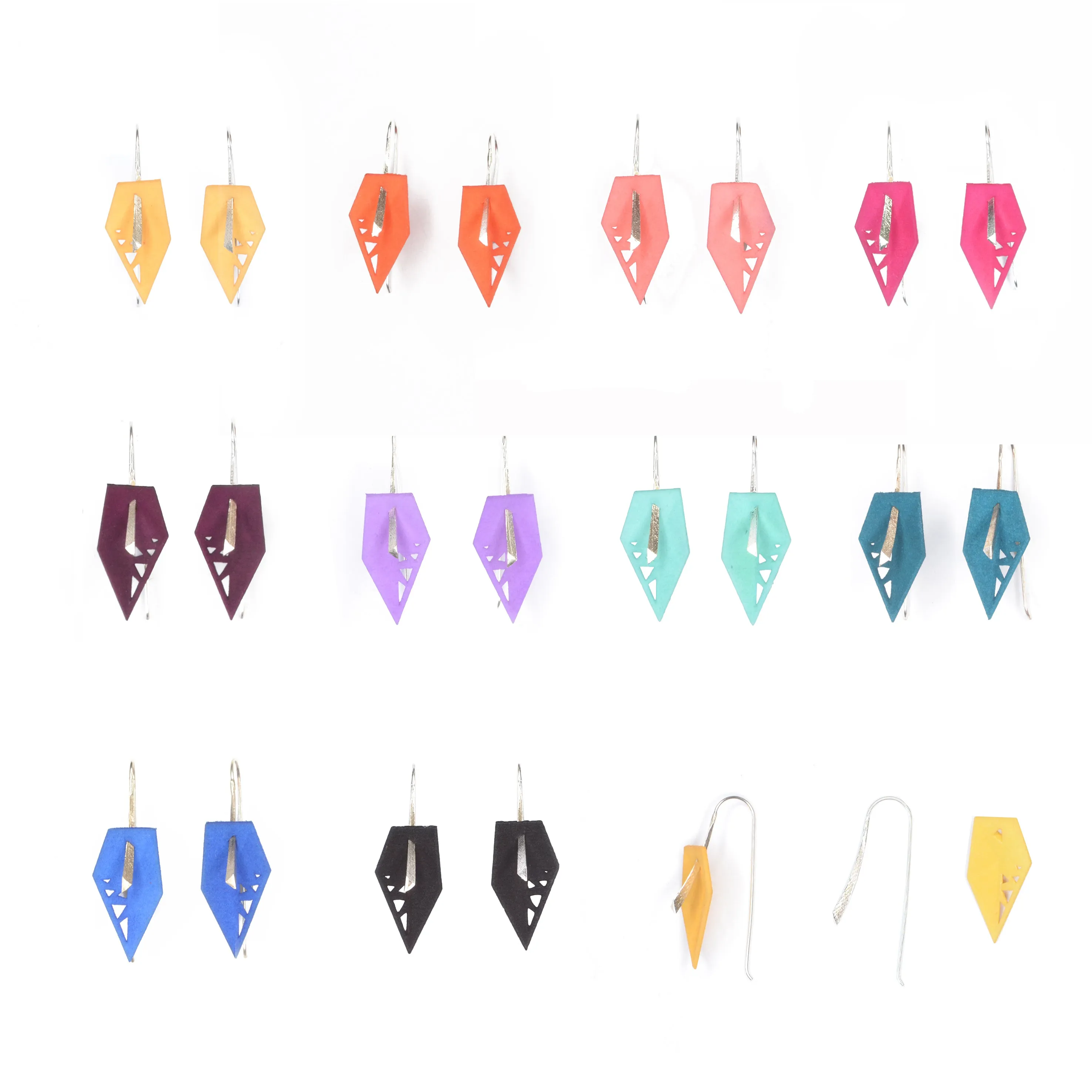 Geometric Drop Interchangeable Earrings (Additional Colors)