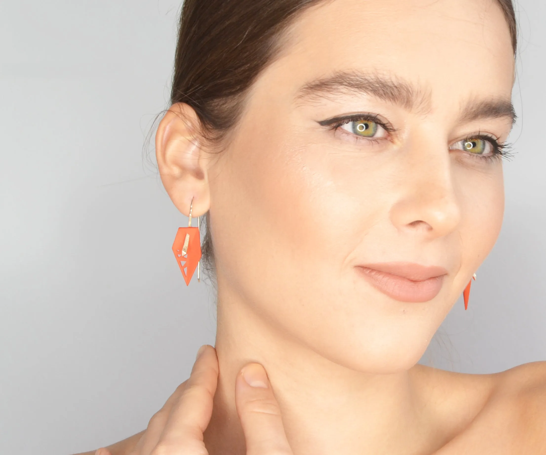 Geometric Drop Interchangeable Earrings (Additional Colors)