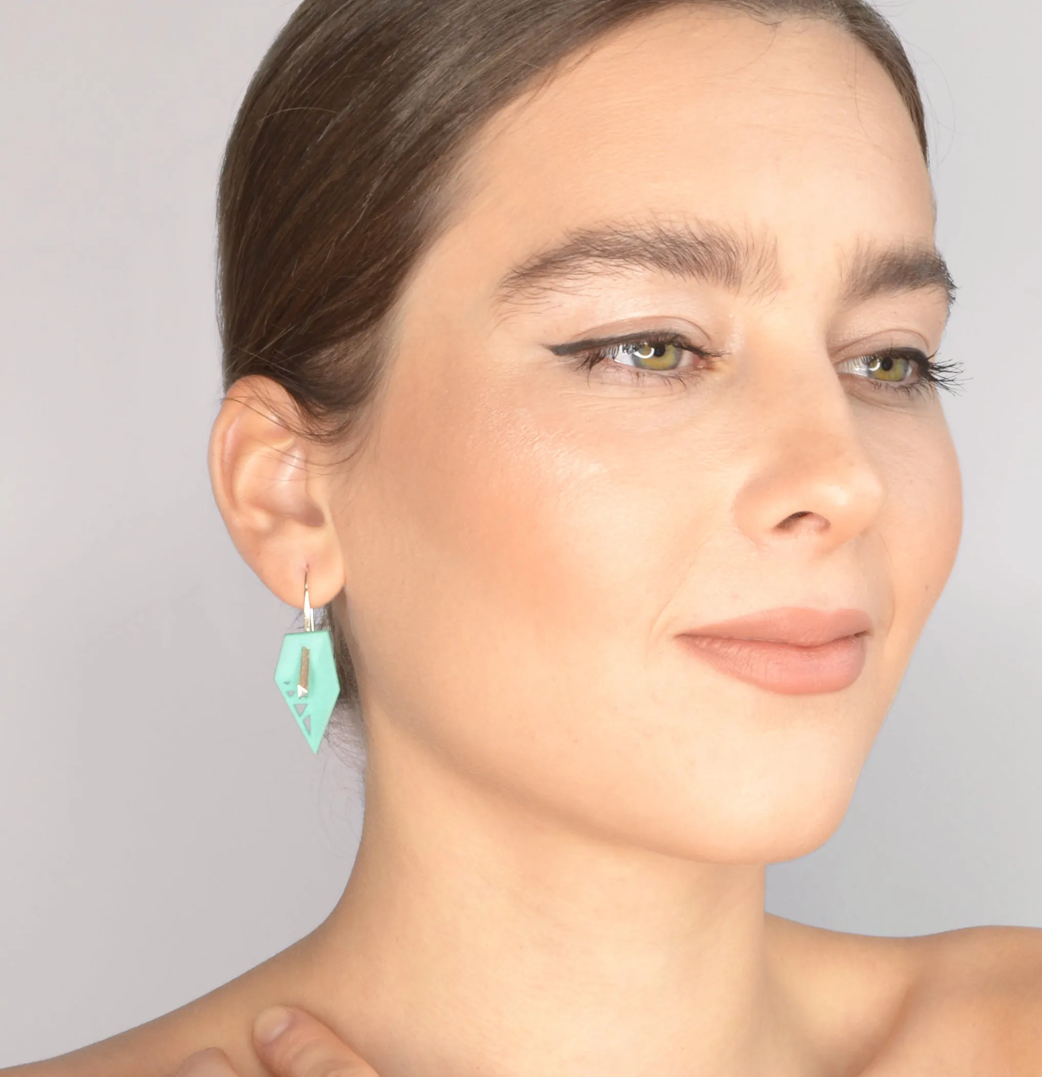 Geometric Drop Interchangeable Earrings (Additional Colors)