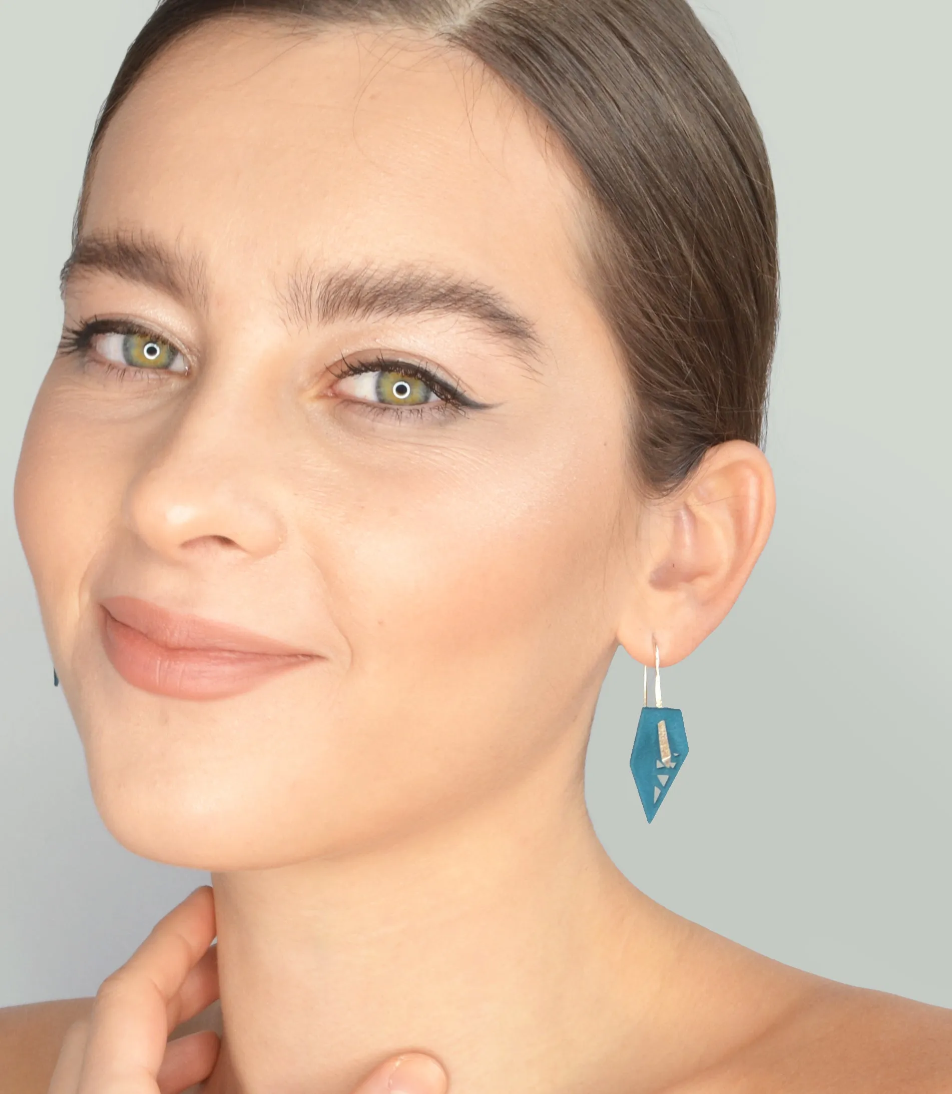 Geometric Drop Interchangeable Earrings (Additional Colors)