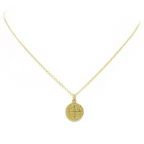 Gold Coin Pendant Necklace