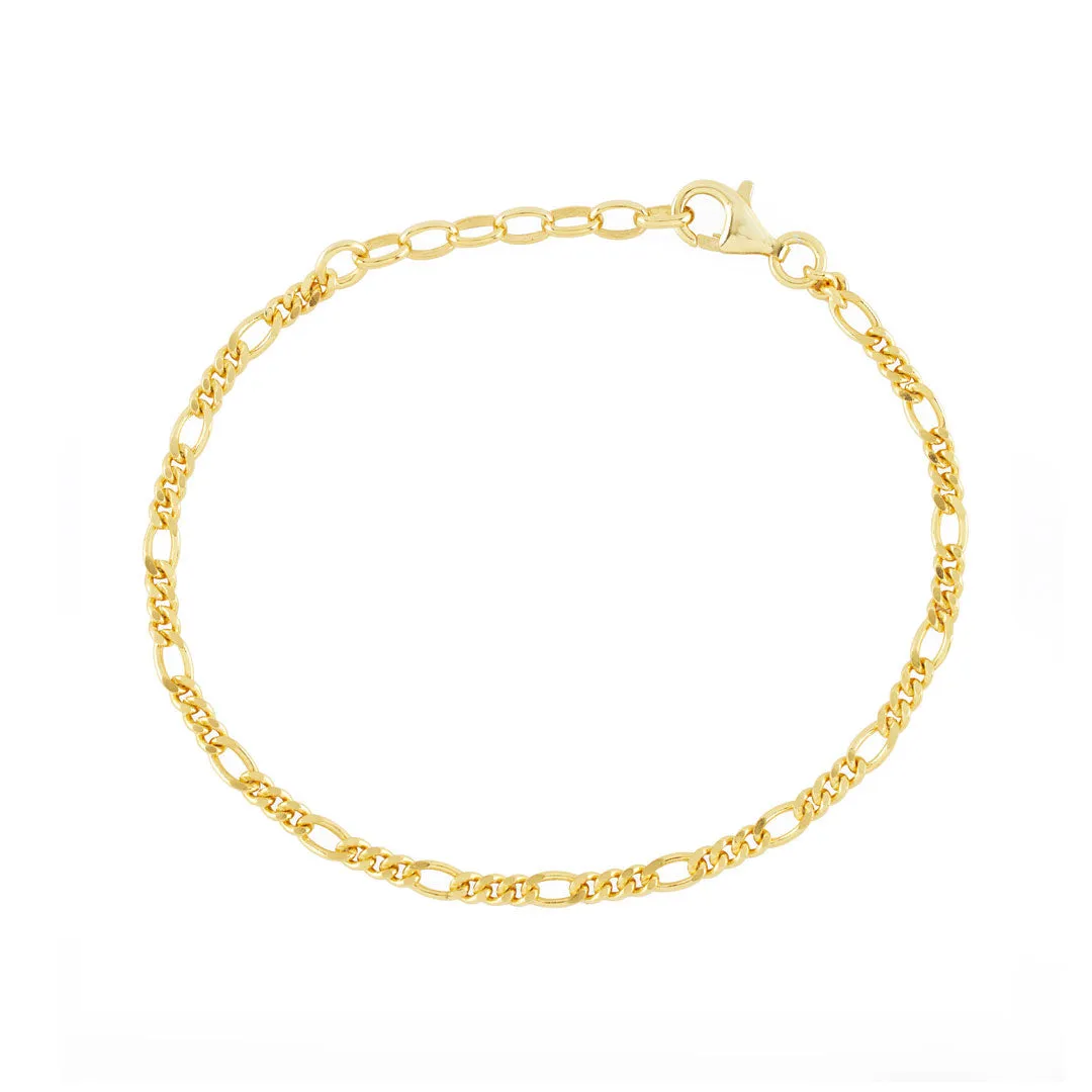 Gold Figaro Bracelet