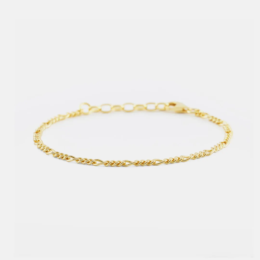 Gold Figaro Bracelet