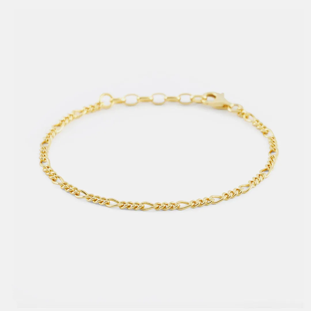 Gold Figaro Bracelet