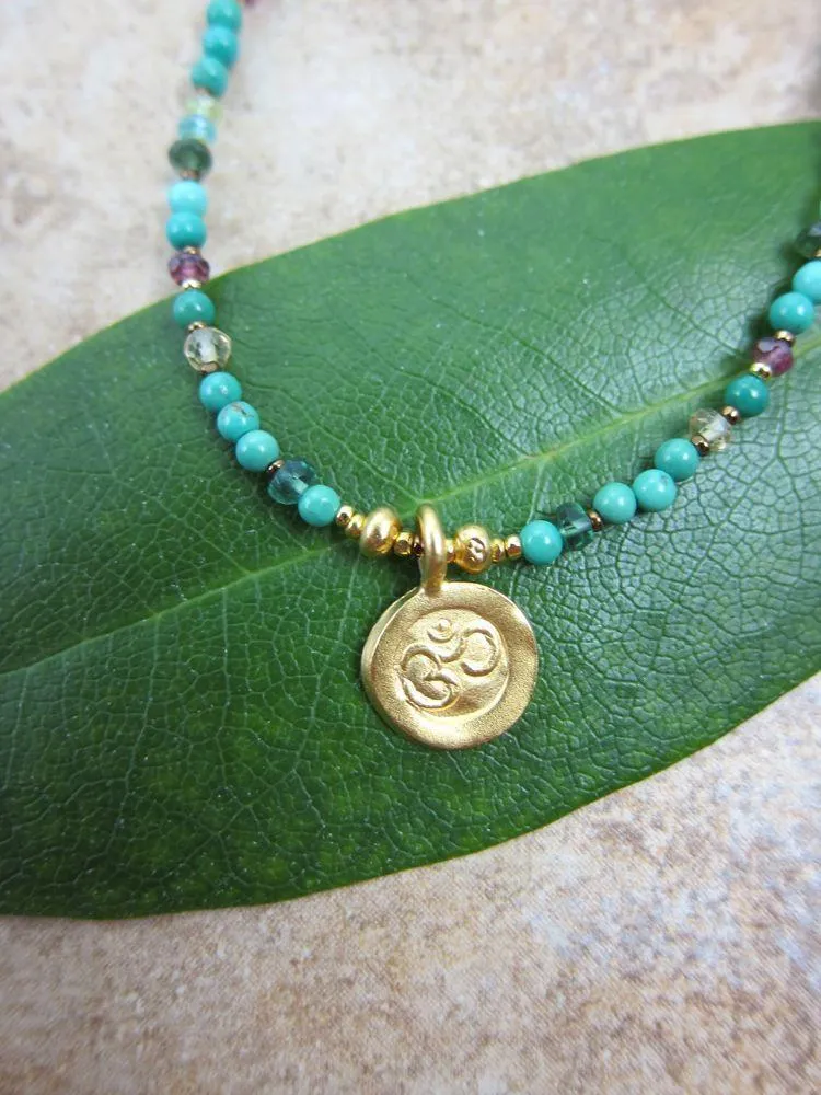 Gold Om Necklace