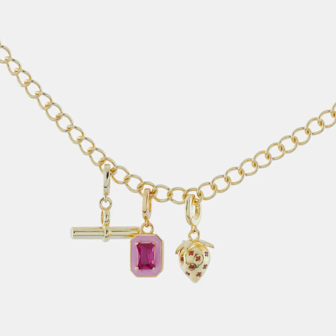 Gold Pink Blush Pendant