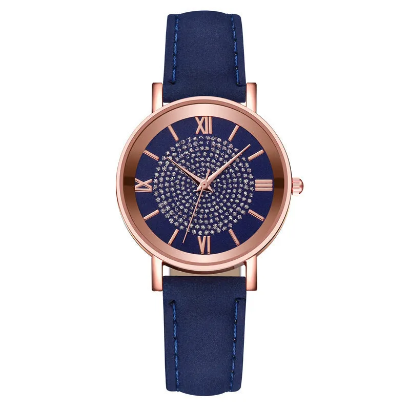 Gypsophila Watch Women's Fashion Multi-Color Roman Scale Quartz Wrist Watch Women's