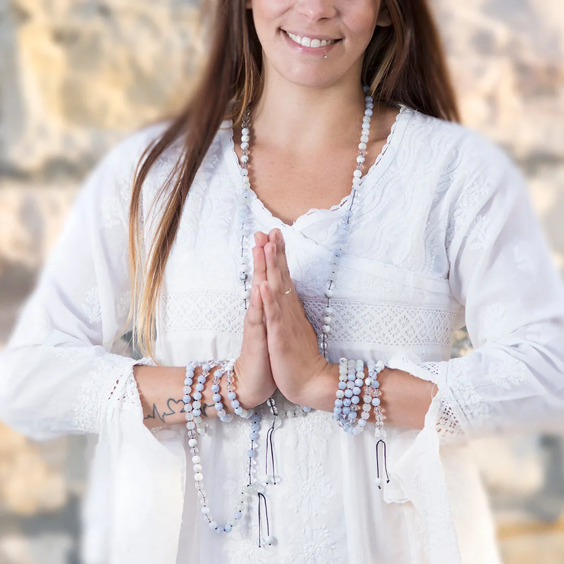 Happy Buddha Crown Chakra Mala - Calm