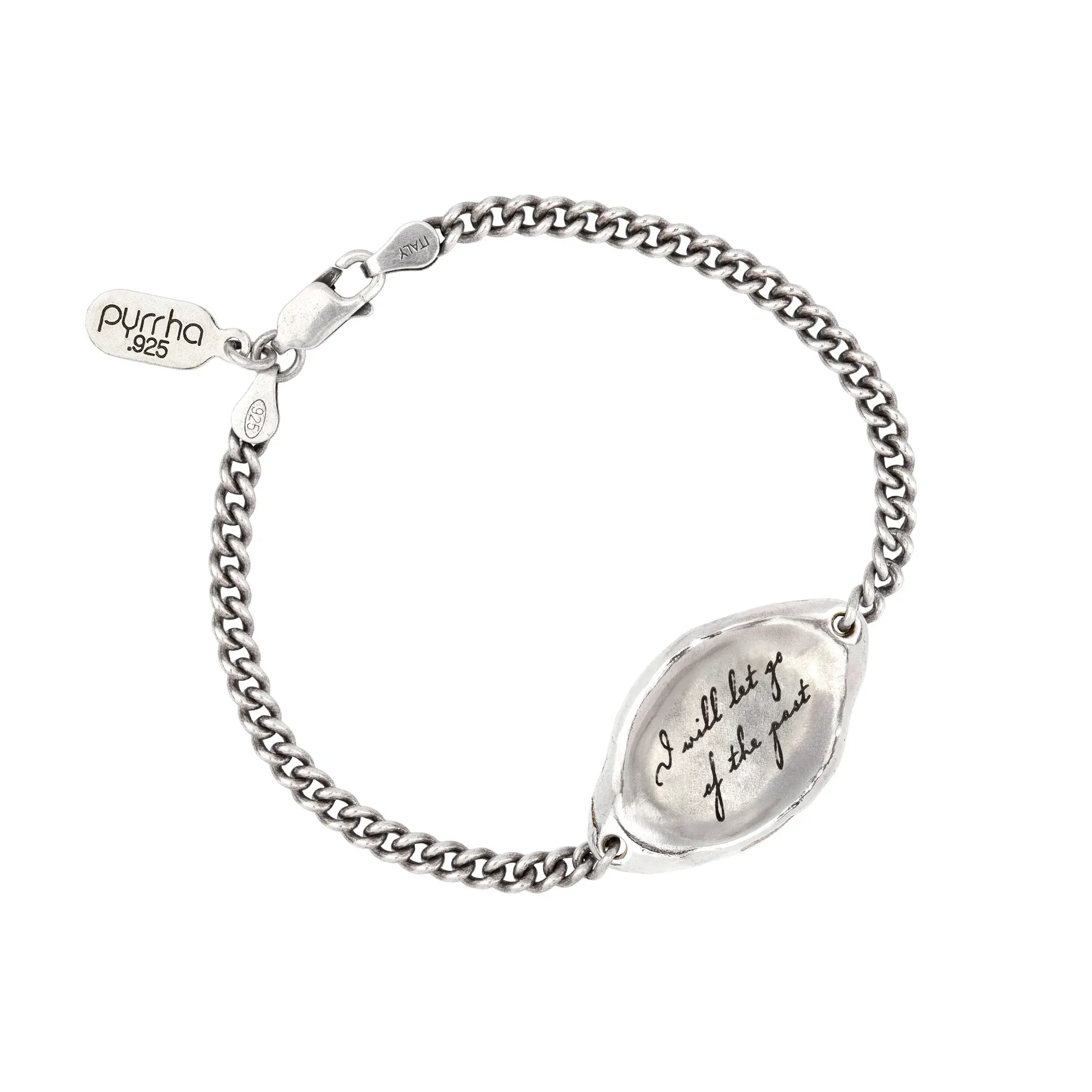 I Will Let Go Of The Past Affirmation Talisman Chain Bracelet