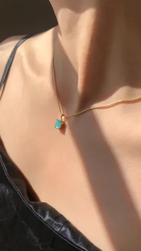 [INODORE] Seasonless Dinky necklace _ blue jade