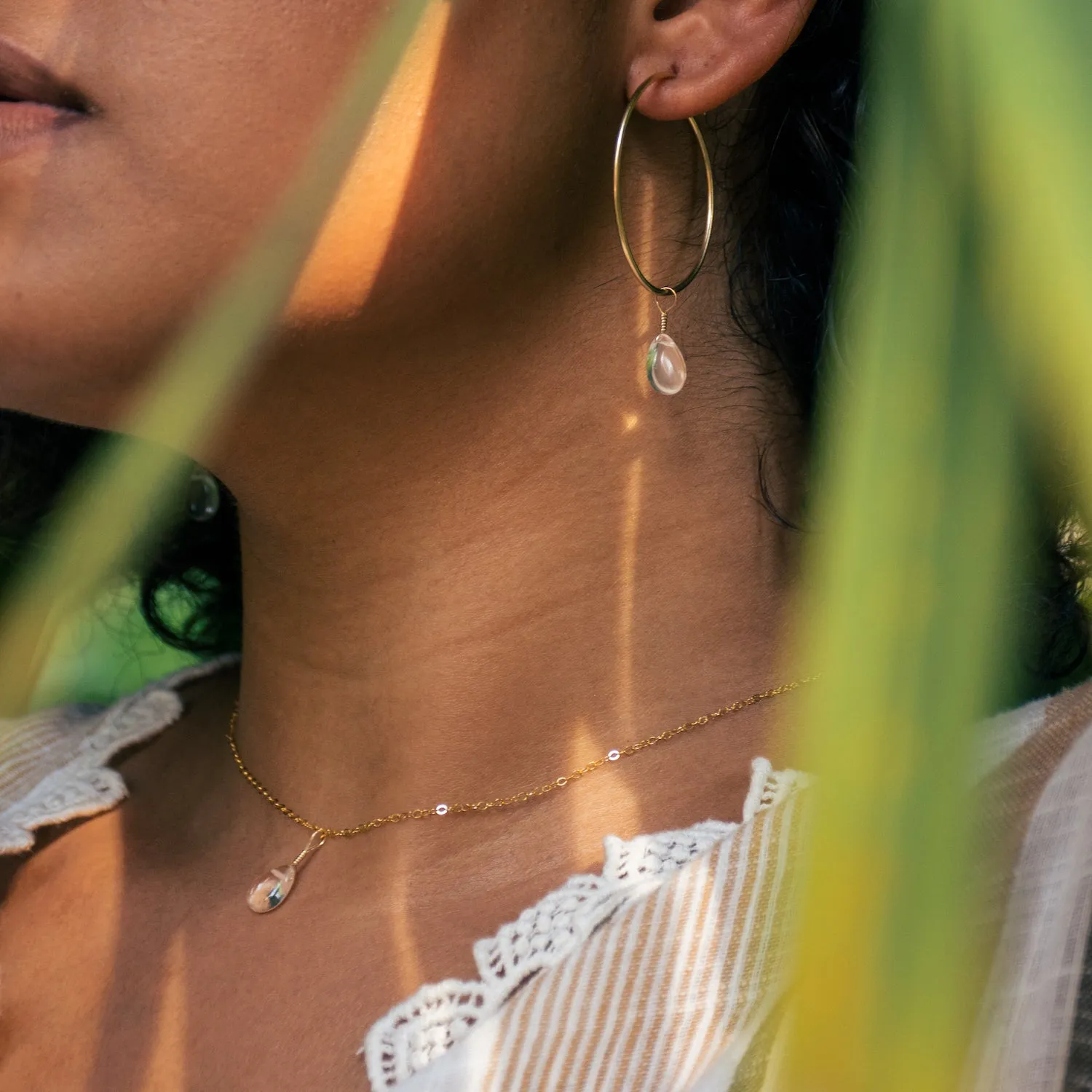 Intention Necklace Bottle - Aligned Clear Quartz