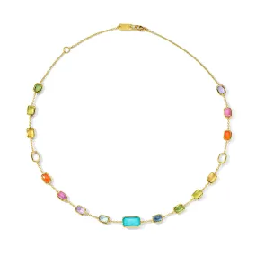 IPPOLITA Rock Candy Short Chain Necklace in Summer Rainbow