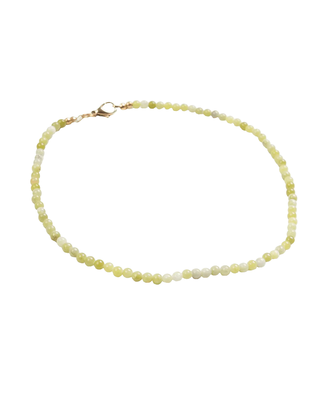 Jade Short Necklace - Gold