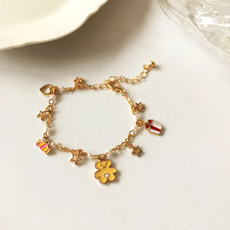 Japanese Cute Little Animal Star Heart Bracelet