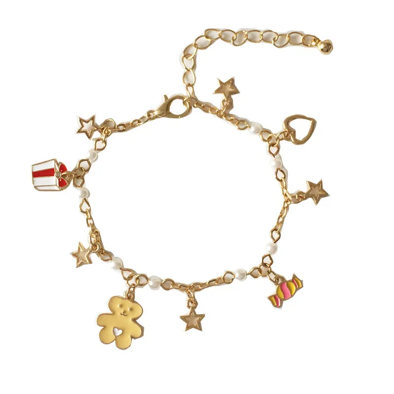 Japanese Cute Little Animal Star Heart Bracelet