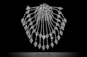 Jobellle Art Deco Drape Hair Comb | Rhinestone