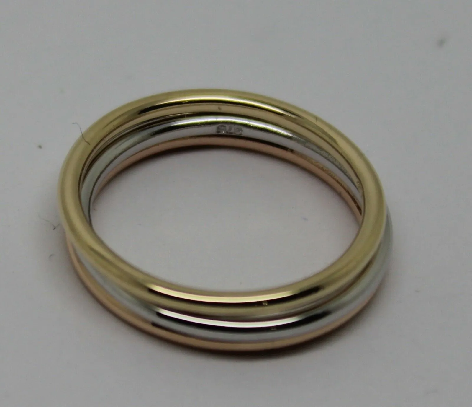 Kaedesigns, Genuine Solid Stackable Rings 9ct Yellow, White And Rose Gold Bands