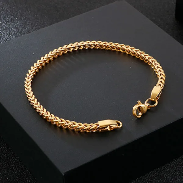 Korean Style Titanium Steel Bracelet (Circumference 20cm) 韓版鈦鋼手鍊 (鍊長 20cm) KJBR16121