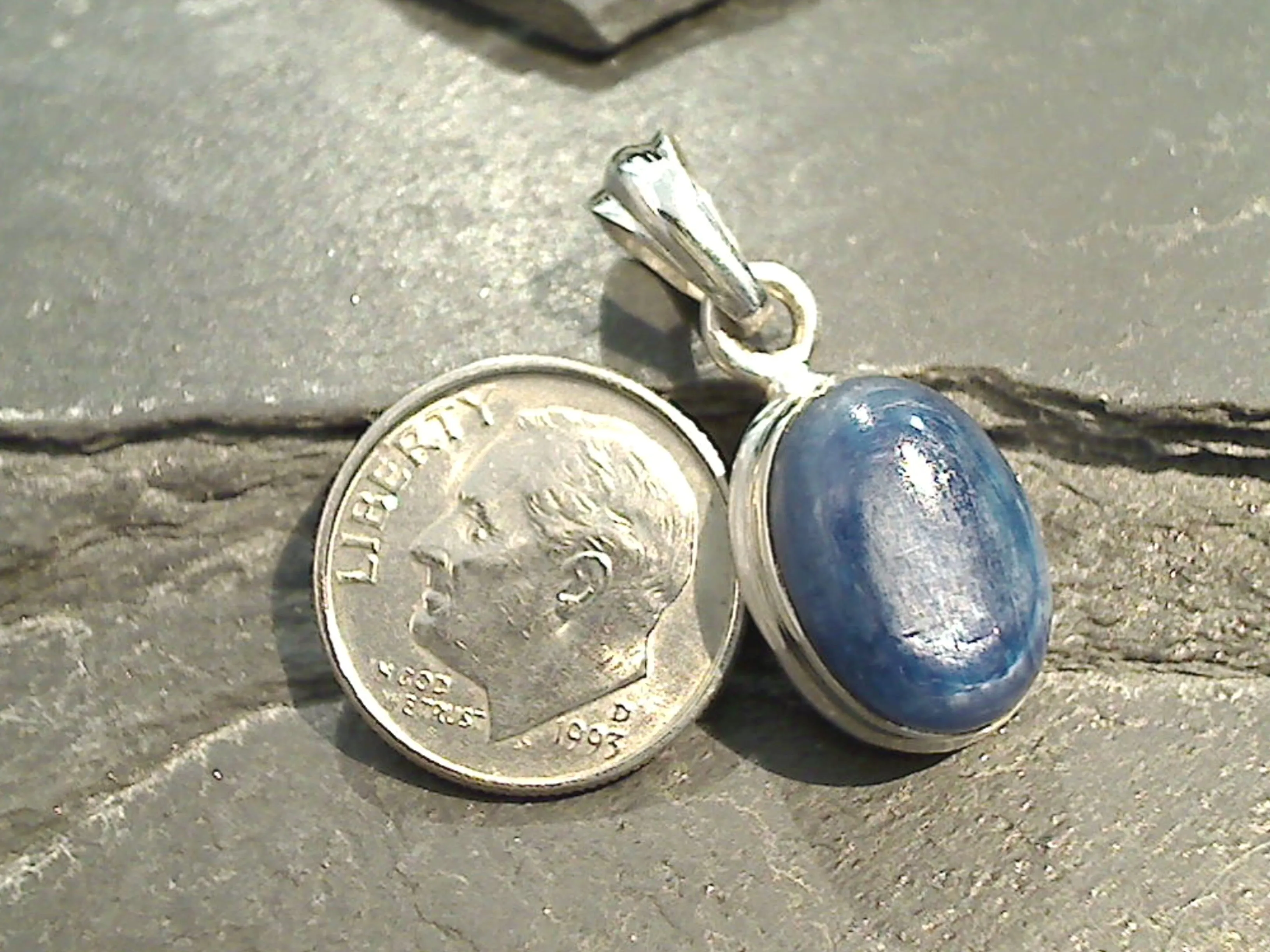 Kyanite, Sterling Silver Pendant