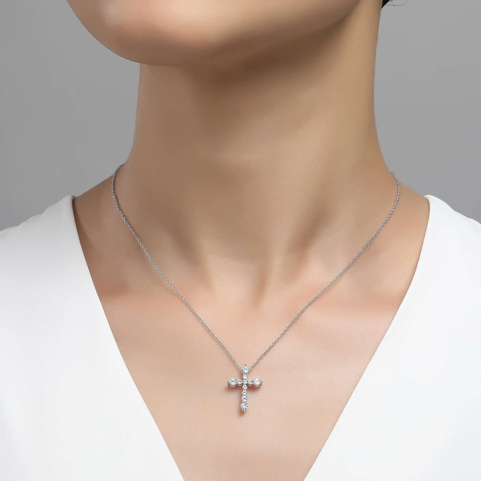 Lafonn Simulated Diamond Cross Pendant