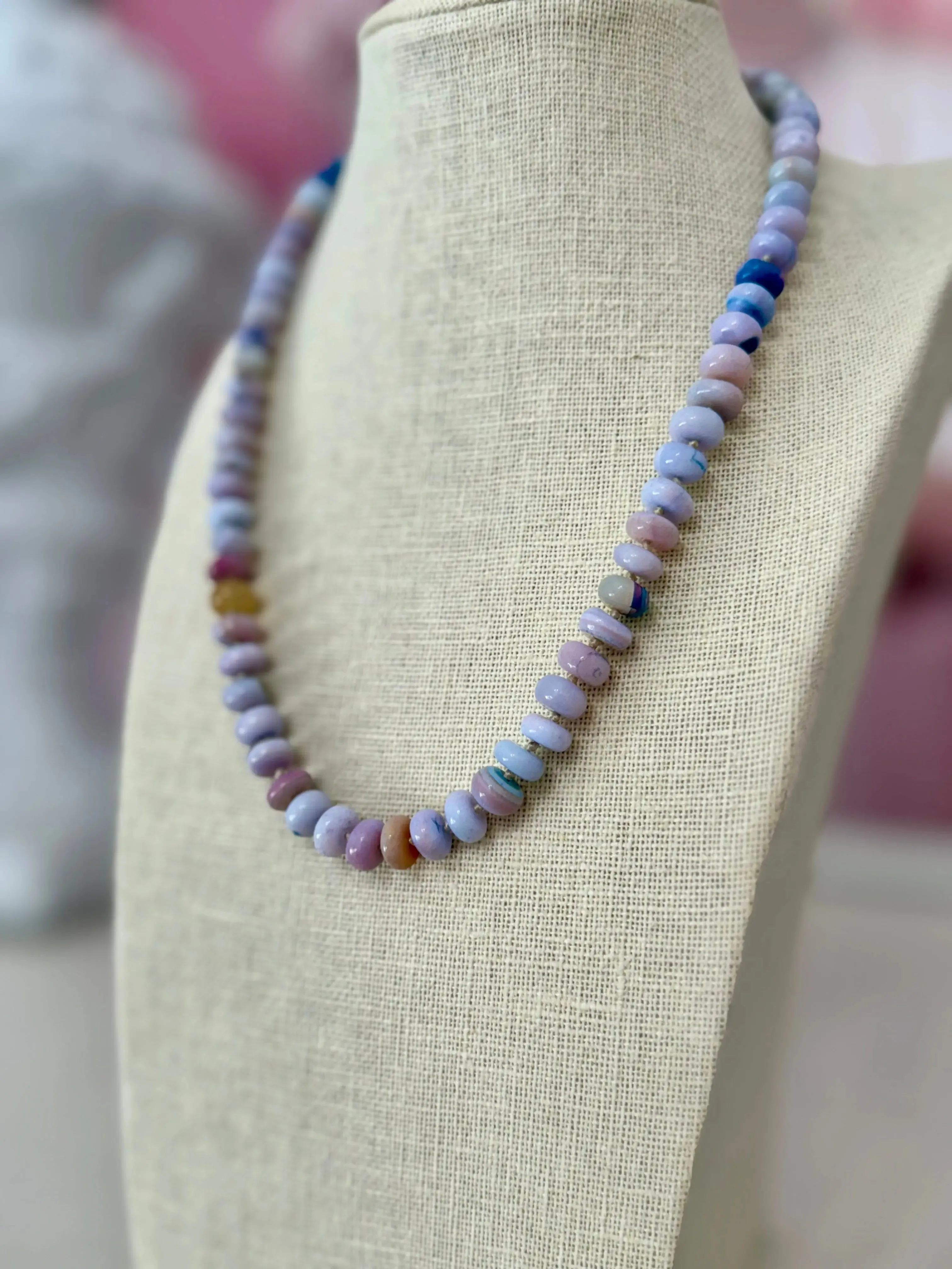 Lavender Fields Opal Necklace