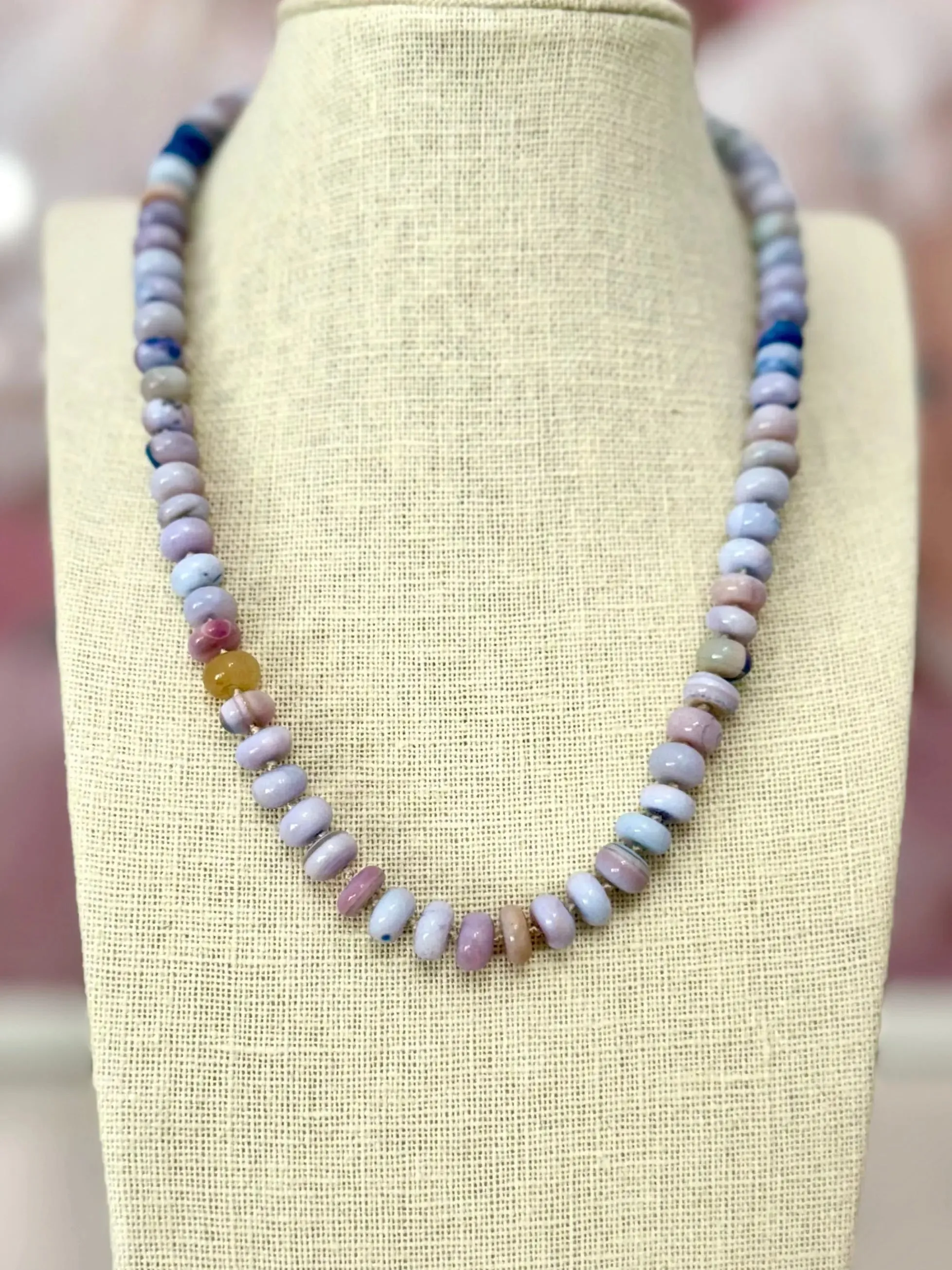 Lavender Fields Opal Necklace