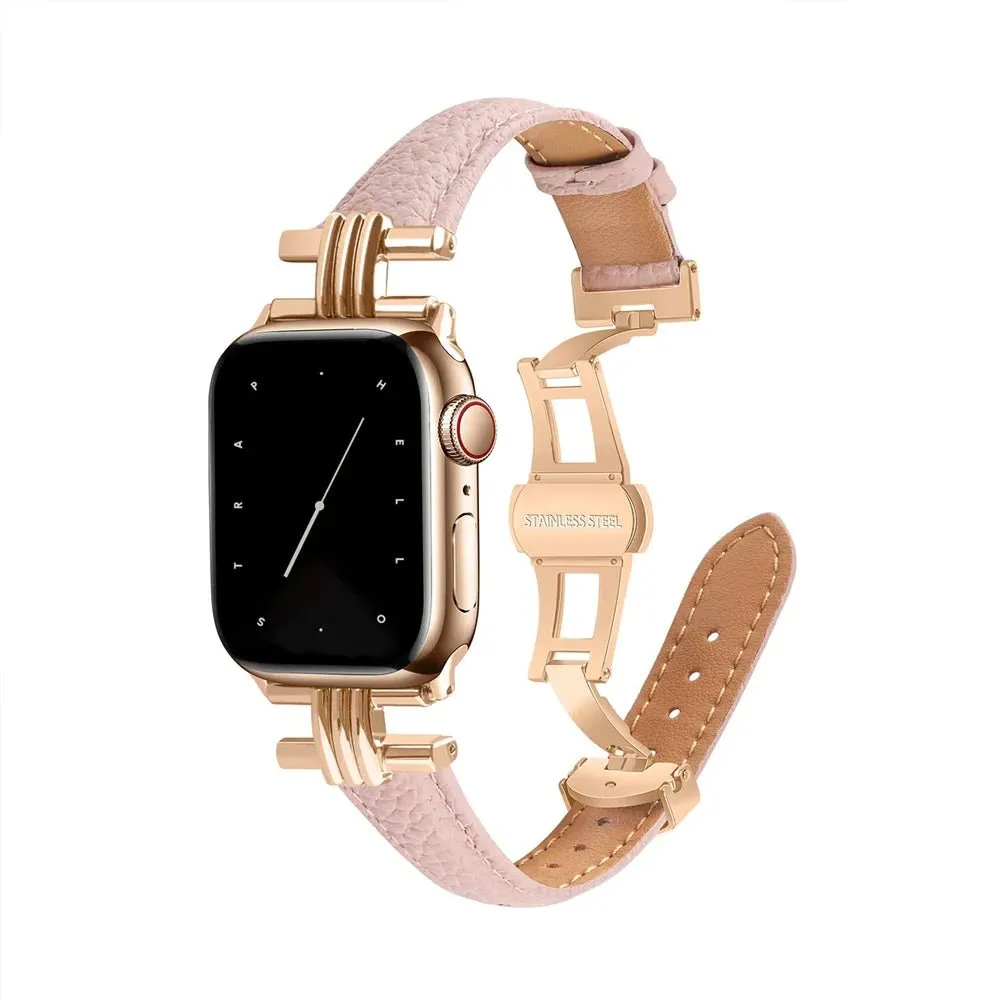 Luna Luxe Genuine Leather Apple Watch Band for Women